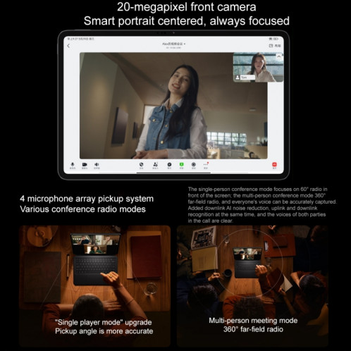 Xiaomi Pad 6 Max 14 pouces, 12 Go + 512 Go, MIUI 14 OS Qualcomm Snapdragon 8+ 4 nm Octa Core, batterie 10000 mAh (noir) SX403A1957-017