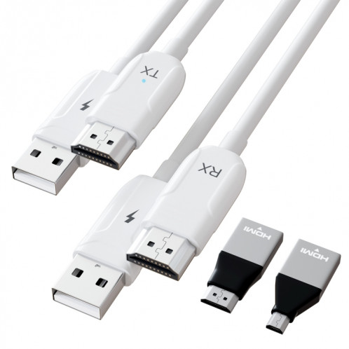 THT-020-08 Ensemble de partage d'écran sans fil émetteur HDMI 4 en 1 (blanc) SH801A1520-011