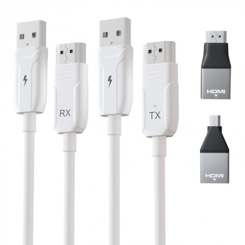 THT-020-08 Ensemble de partage d'écran sans fil émetteur HDMI 4 en 1 (blanc) SH801A1520-011