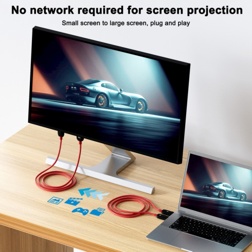 THT-020-8 Ensemble de partage d'écran sans fil émetteur HDMI 4 en 1 (noir) SH001A1014-011