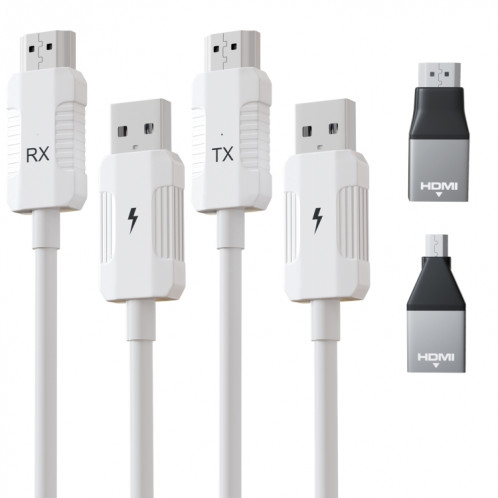THT-020-8-1 Ensemble de partage d'écran sans fil émetteur HDMI 4 en 1 (blanc) SH101A1997-011