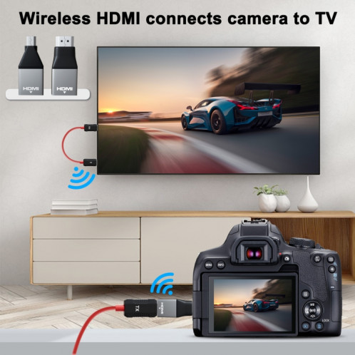 THT-020-8-2 Ensemble de partage d'écran sans fil émetteur HDMI 4 en 1 (noir) SH201A1466-011