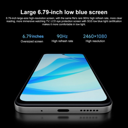 Xiaomi Redmi 12 5G, 8 Go + 256 Go, 6,79 pouces MIUI 14 Qualcomm Snapdragon 4 Gen2 Octa Core jusqu'à 2,2 GHz, réseau : 5G (blanc) SX403A1476-09