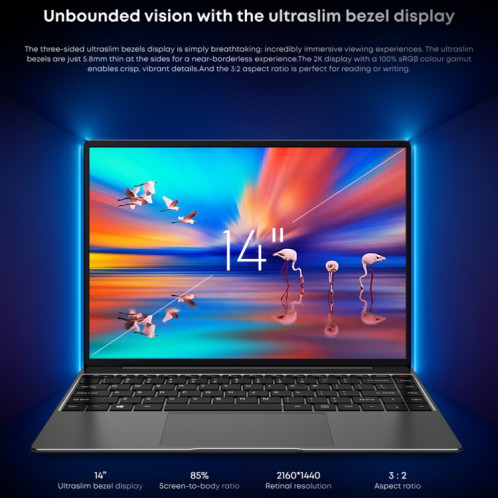 Ordinateur portable CHUWI CoreBook X 14 pouces, 16 Go + 512 Go, Windows 11 Intel Core i5-1235U Deca Core de 12e génération SC2001689-016