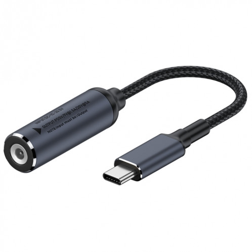 Connecteur adaptateur de charge d'ordinateur DC 4,8 x 1,7 mm vers USB-C/Type-C mâle 100 W SH21051080-06