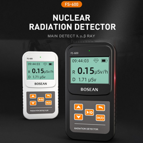 Compteur Geiger en verre de détecteur de rayonnement nucléaire domestique FS-600 SH293551-09