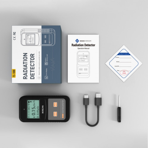 Compteur Geiger en verre de détecteur de rayonnement nucléaire domestique FS-1000 SH29431484-09