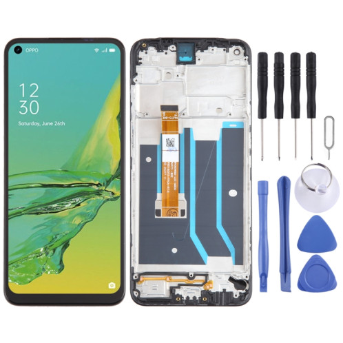 Pour OPPO A32 4G OEM écran LCD numériseur assemblage complet avec cadre SH1209498-07
