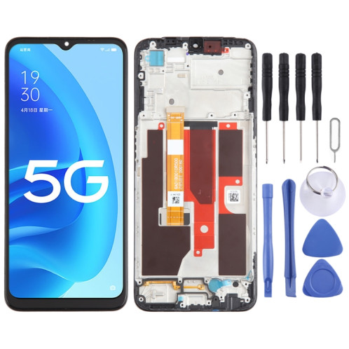 Pour OPPO A55s 5G OEM écran LCD numériseur assemblage complet avec cadre SH1226805-07