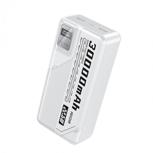 WK WP-28 Mecha II Series 30 000 mAh 22,5 W Banque d'alimentation à charge ultra rapide (blanc) SW001A1142-08