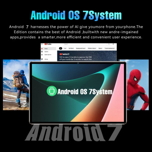 Tablette PC 3G S22 10,1 pouces, 2 Go + 32 Go, Android 7.0 MTK6735 Octa Core, prise en charge double SIM, WiFi, Bluetooth, GPS (or) SH501A1983-017