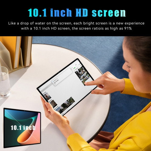 Tablette PC 3G S22 10,1 pouces, 2 Go + 32 Go, Android 7.0 MTK6735 Octa Core, prise en charge double SIM, WiFi, Bluetooth, GPS (or) SH501A1983-017