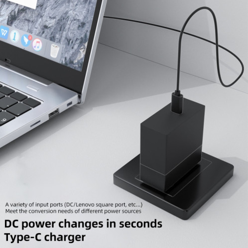 Adaptateur de charge 100 W E 6,3 x 3,0 mm femelle vers USB-C/Type-C mâle. SH3325596-05