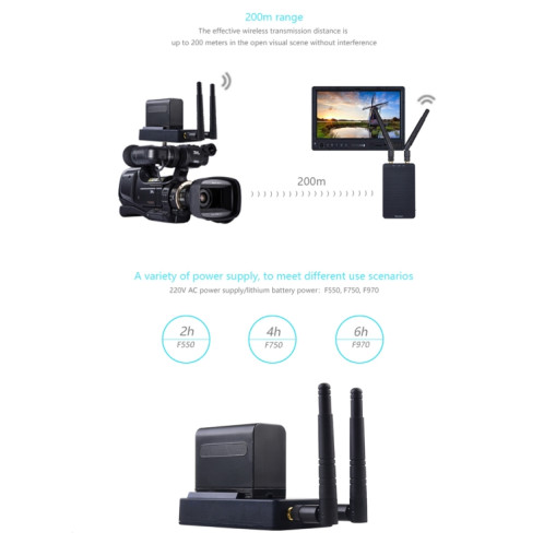MASSY T1 4K HDMI 2.0 Système de transmission de l'émetteur vidéo audio sans fil de l'émetteur vidéo, Distance de transmission: 200m, Plug UA (Noir) SM103A252-011