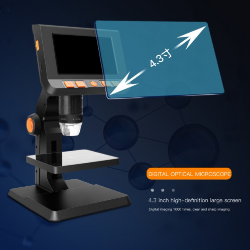 Microscope numérique électronique de bureau P110 50X-1000X avec écran de 4,3 pouces SH38211175-013