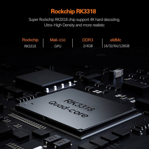 HK1 RBOX-R1 HD1080P Smart TV Box, Android 10,0, RK3318 Quad-Core 64bit Cortex-A53, Carte TF, SPDIF, LAN, AV, 2.4G / 5G WIFI, USBX2, Spécification: 4GB + 32GB SH53021801-011