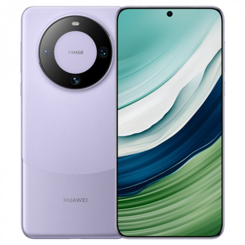 HUAWEI Mate 60, 12 Go + 1 To, identification par empreinte digitale à l'écran, 6,69 pouces HarmonyOS 4.0 Kirin 9000S Octa Core jusqu'à 2,62 GHz, NFC, OTG, ne prend pas en charge Google Play (violet) SH302B1437-014