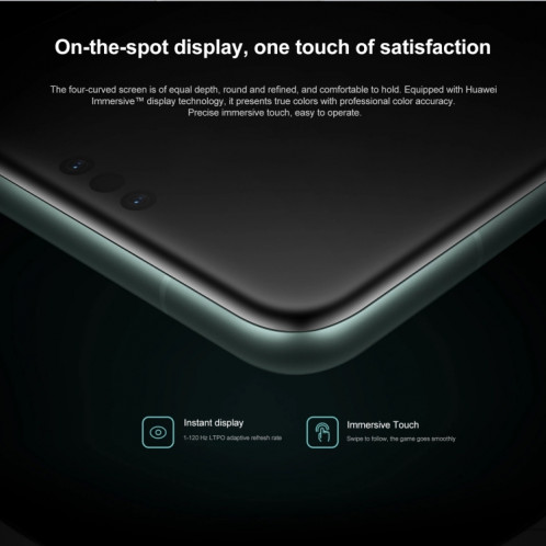 HUAWEI Mate 60 Pro, 12 Go + 1 To, identification par empreinte digitale à l'écran, 6,69 pouces HarmonyOS 4.0 Kirin 9000S Octa Core jusqu'à 2,62 GHz, NFC, OTG, ne prend pas en charge Google Play (noir) SH302C1312-015