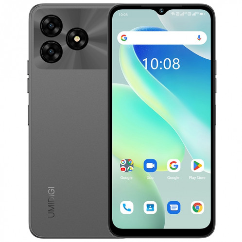  UMIDIGI G5, 8 Go + 128 Go, identification faciale et identification par empreinte digitale latérale, 6,6 pouces Android 13 Unisoc T606 Octa Core, réseau : 4G (gris sidéral) SU501E465-013