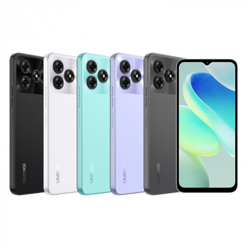  UMIDIGI G5, 8 Go + 128 Go, identification faciale et identification par empreinte digitale latérale, 6,6 pouces Android 13 Unisoc T606 Octa Core, réseau : 4G (gris sidéral) SU501E465-013