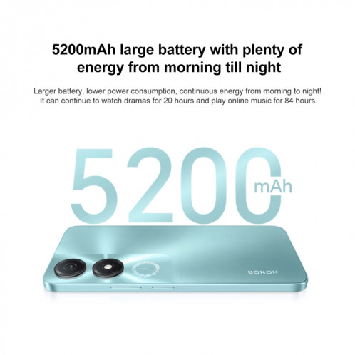 Honor Play 40S 5G, 4 Go + 128 Go, 6,56 pouces MagicOS 7.1 Snapdragon 480 Plus Octa Core jusqu'à 2,2 GHz, réseau : 5G, ne prend pas en charge Google Play (encre vert jade) SH701A447-010