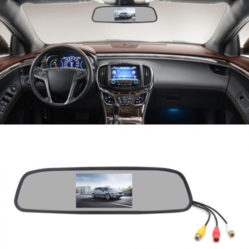 PZ705 415-W 4.3 pouces TFT LCD voiture moniteur de vue arrière sans fil externe pour systèmes vidéo de stationnement de rétroviseur de voiture SH54561535-010