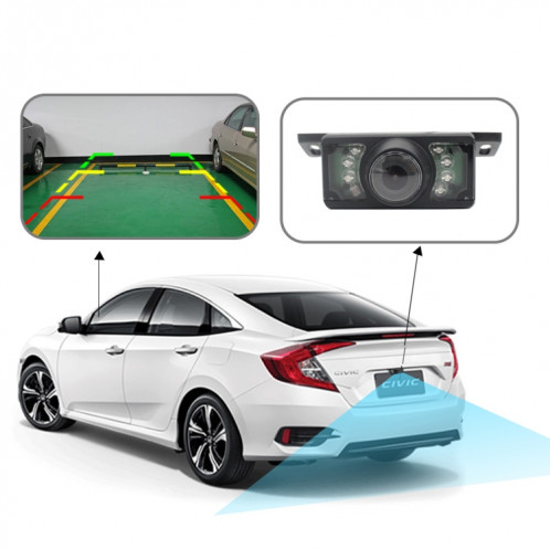 PZ705 415-W 4.3 pouces TFT LCD voiture moniteur de vue arrière sans fil externe pour systèmes vidéo de stationnement de rétroviseur de voiture SH54561535-010