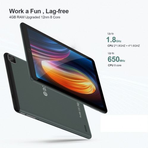 Tablette PC d'appel téléphonique BDF P8 3G 8,0 pouces, 4 Go + 64 Go, Android 10.0 MTK8321 Octa Core, prise en charge double SIM, (or) SB401D1442-011