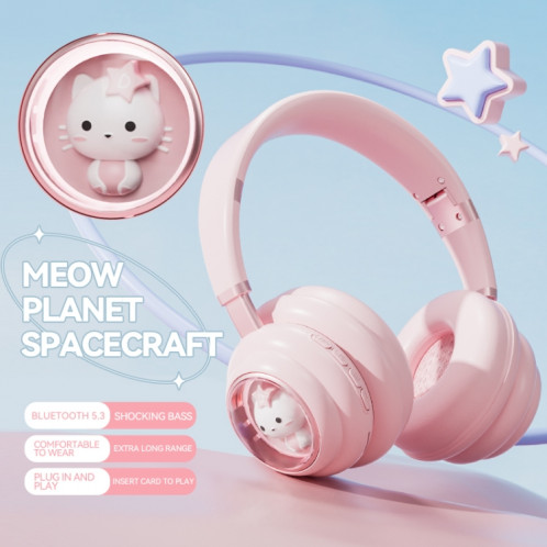 Casque Bluetooth sans fil monté sur la tête T&G KE-30 RGB (bleu) SH401C21-09