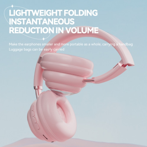 Casque Bluetooth sans fil monté sur la tête T&G KE-30 RGB (vert) SH401D1628-09