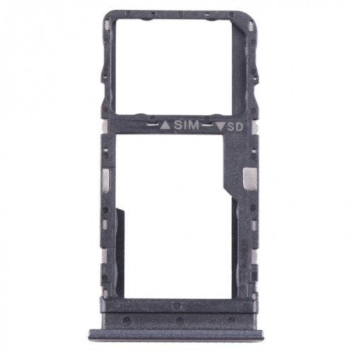 Pour TCL 40 SE Plateau de carte SIM + Micro SD d'origine (noir) SH802A527-05