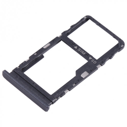 Pour TCL 40 SE Plateau de carte SIM + Micro SD d'origine (noir) SH802A527-05