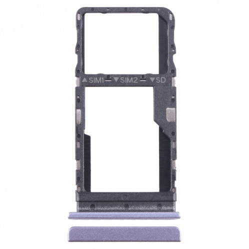 Pour TCL 40 SE Plateau de carte SIM + Micro SD d'origine (Violet) SH802B1675-05