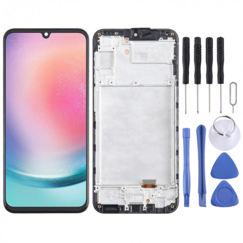 Pour Samsung Galaxy A24 4G SM-A245F TFT LCD écran numériseur assemblage complet avec cadre SH26021679-07