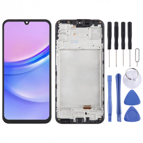 Pour Samsung Galaxy A15 5G SM-A156B TFT LCD écran numériseur assemblage complet avec cadre, ne prenant pas en charge l'identification par empreinte digitale SH2603362-07