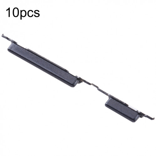Pour Samsung Galaxy A10e SM-A102 10 pièces bouton d'alimentation + bouton de contrôle du volume (noir) SH610A264-04