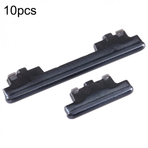 Pour Samsung Galaxy S20 FE SM-G780 10 pièces bouton d'alimentation + bouton de contrôle du volume (noir) SH616A1959-04