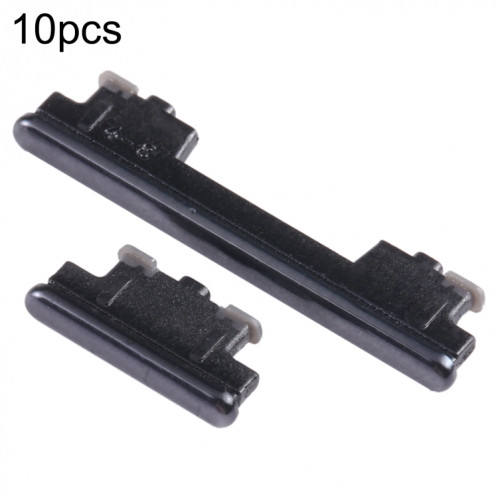 Pour Samsung Galaxy A52 4G SM-A525 10 pièces bouton d'alimentation + bouton de contrôle du volume (noir) SH629A548-04