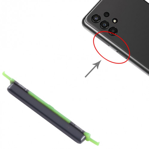 Pour Samsung Galaxy A23 SM-A235 10 pièces bouton d'alimentation + bouton de contrôle du volume (noir) SH633A1861-04