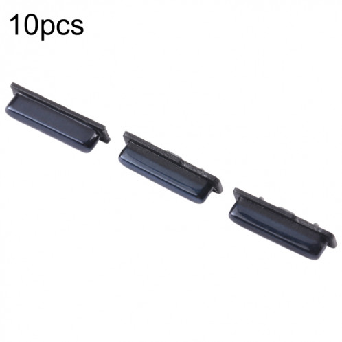 Pour Samsung Galaxy J4 + SM-J415 10 pièces bouton d'alimentation + bouton de contrôle du volume (noir) SH653A182-04