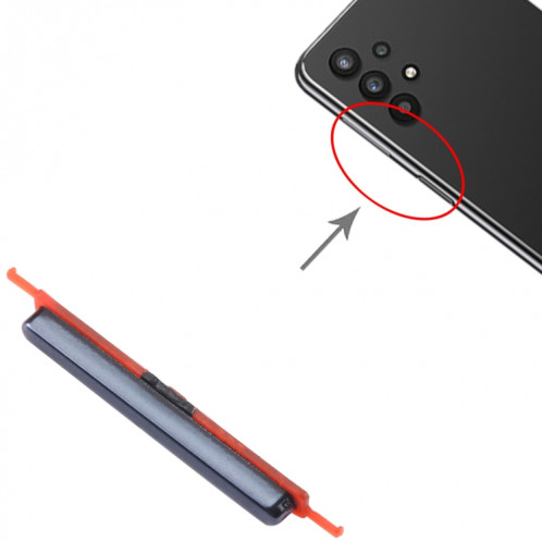 Pour Samsung Galaxy A32 5G SM-A326 10 pièces bouton d'alimentation + bouton de contrôle du volume (noir) SH667A1433-04