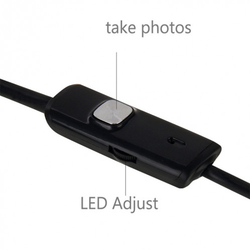 Caméra d'inspection de tube dur d'endoscope micro USB étanche AN97 pour pièces de téléphone mobile Android à fonction OTG, avec 6 LED, diamètre de l'objectif : 5,5 mm (longueur : 3,5 m) SH701D1804-09