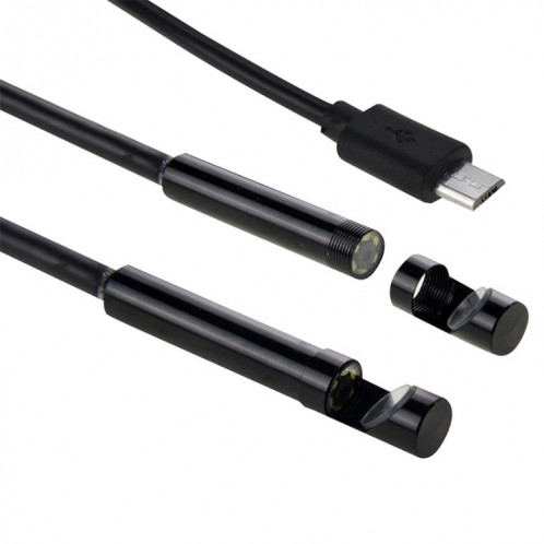 Caméra d'inspection de tube dur d'endoscope micro USB étanche AN97 pour pièces de téléphone mobile Android à fonction OTG, avec 6 LED, diamètre de l'objectif : 5,5 mm (longueur : 10 m) SH701F1447-09