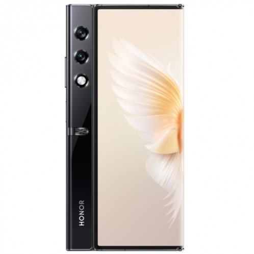 Honor V Purse 5G, 16 Go + 256 Go, empreinte digitale latérale, 7,71 pouces + 6,45 pouces MagicOS 7.2 Qualcomm Snapdragon 778G Octa Core, réseau : 5G, OTG, NFC, ne prend pas en charge Google Play (noir) SH001B1125-014