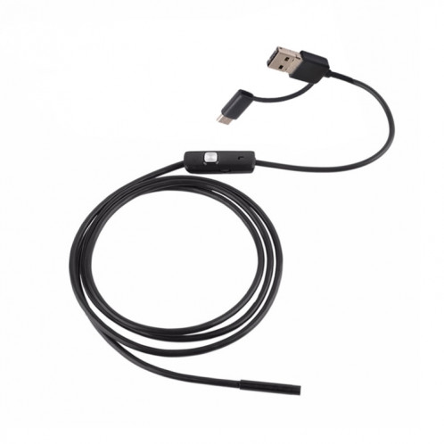 AN100 3 en 1 IP67 étanche USB-C / Type-C + Micro USB + USB HD Caméra d'inspection de tube de serpent endoscope pour pièces de téléphone portable Android à fonction OTG, avec 6 LED, diamètre de l'objectif: 5,5 mm SH801A385-08