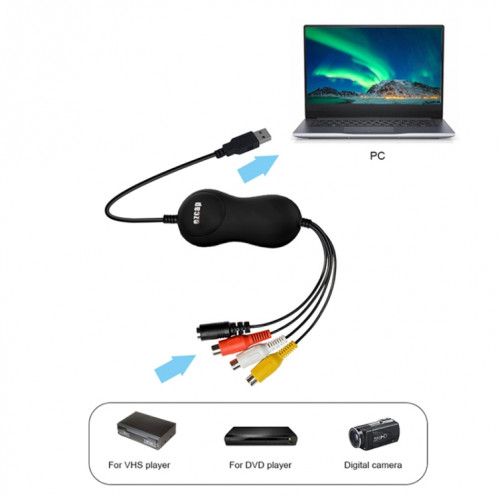 EZCAP 159 USB 2.0 Capture vidéo Carte de capture Fenêtre Mac VLC Media Player SE6380388-07