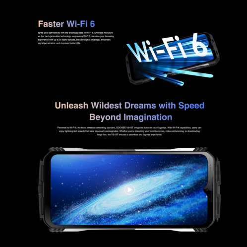  DOOGEE V31 GT, 12 Go + 256 Go, caméra d'imagerie thermique, empreinte digitale latérale, batterie 10800 mAh, 6,58 pouces Android 13 Dimensity 1080 Octa Core, réseau : 5G, OTG, NFC, prise en charge SD501C1425-025