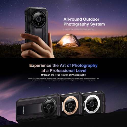  DOOGEE V31 GT, 12 Go + 256 Go, caméra d'imagerie thermique, empreinte digitale latérale, batterie 10800 mAh, 6,58 pouces Android 13 Dimensity 1080 Octa Core, réseau : 5G, OTG, NFC, prise en charge SD501C1425-025