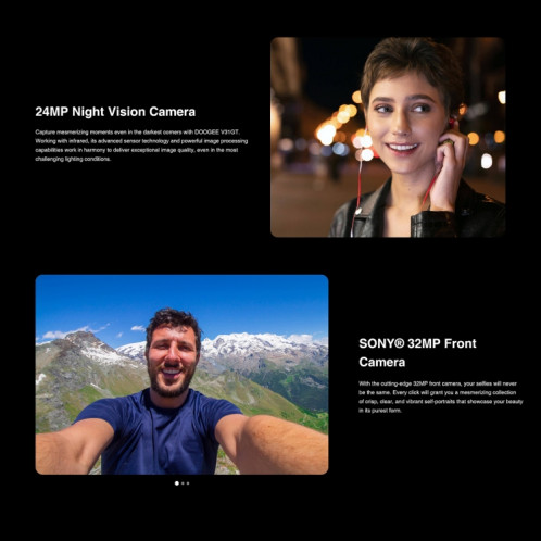  DOOGEE V31 GT, 12 Go + 256 Go, caméra d'imagerie thermique, empreinte digitale latérale, batterie 10800 mAh, 6,58 pouces Android 13 Dimensity 1080 Octa Core, réseau : 5G, OTG, NFC, prise en charge SD501C1425-025