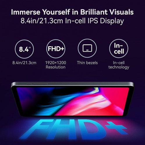  Tablette ALLDOCUBE iPlay 50 Mini Pro 4G LTE, 8 Go + 256 Go, 8,4 pouces Android 13 MTK Helio G99 Octa Core () SA301B807-015